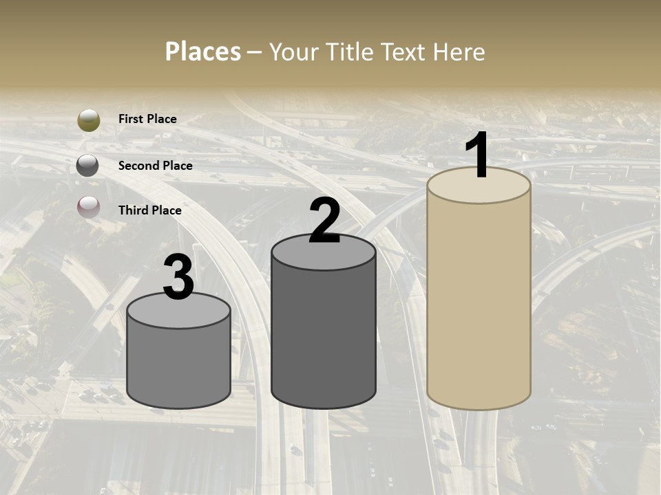 Above Busy Parkway PowerPoint Template