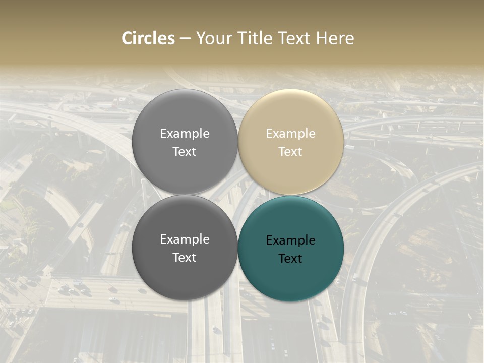 Above Busy Parkway PowerPoint Template