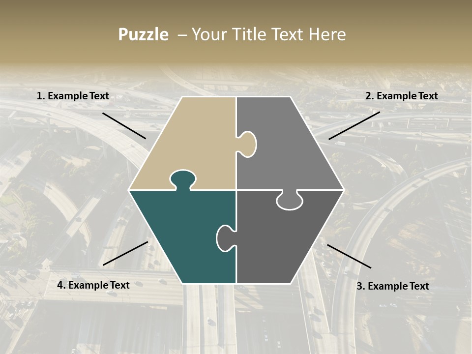 Above Busy Parkway PowerPoint Template