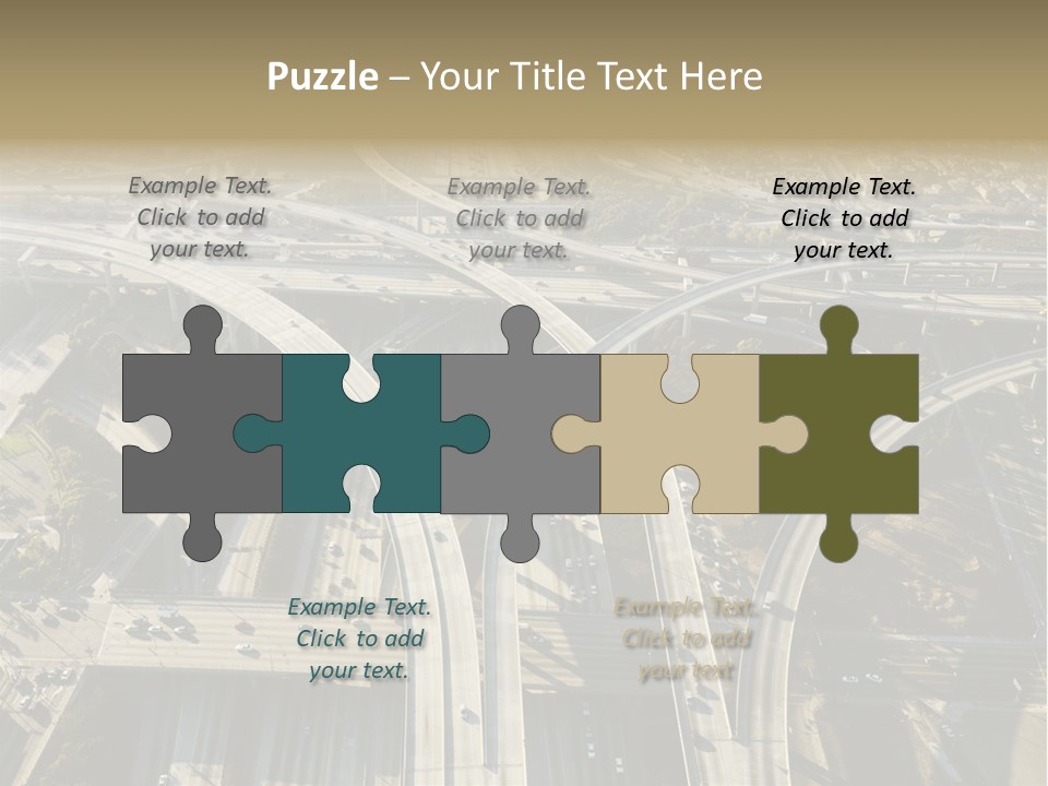 Above Busy Parkway PowerPoint Template