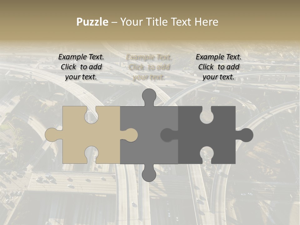 Above Busy Parkway PowerPoint Template