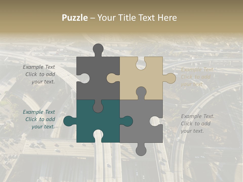 Above Busy Parkway PowerPoint Template