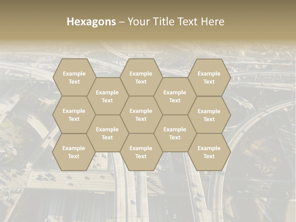 Above Busy Parkway PowerPoint Template