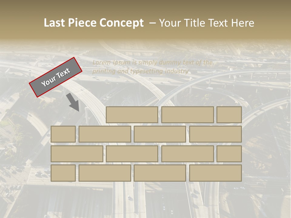 Above Busy Parkway PowerPoint Template