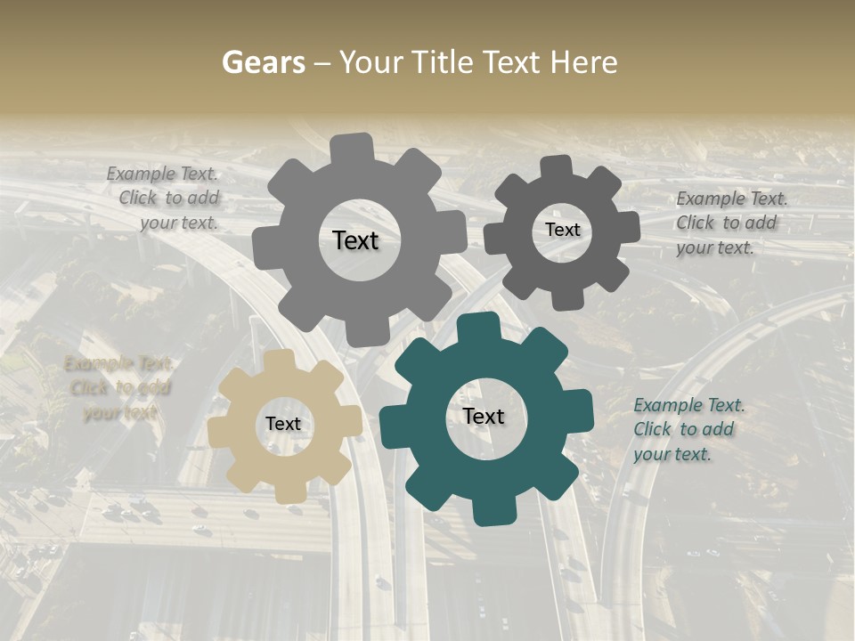 Above Busy Parkway PowerPoint Template