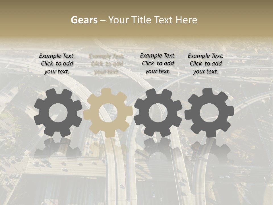 Above Busy Parkway PowerPoint Template