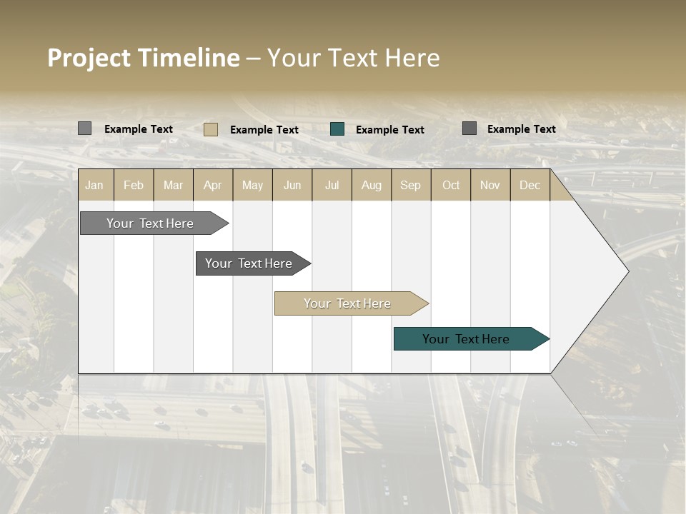 Above Busy Parkway PowerPoint Template