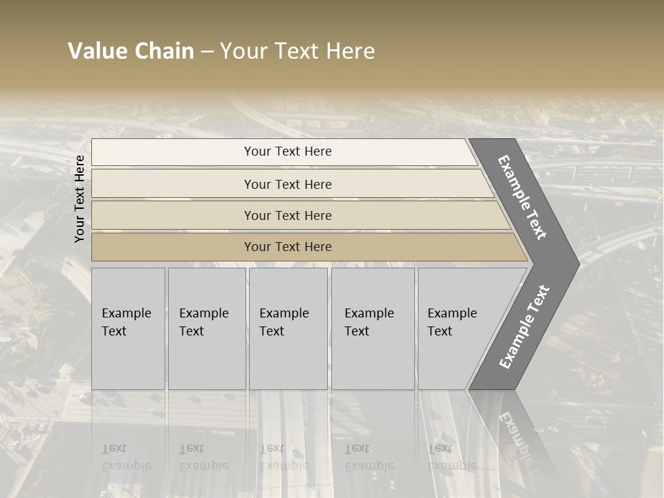 Above Busy Parkway PowerPoint Template