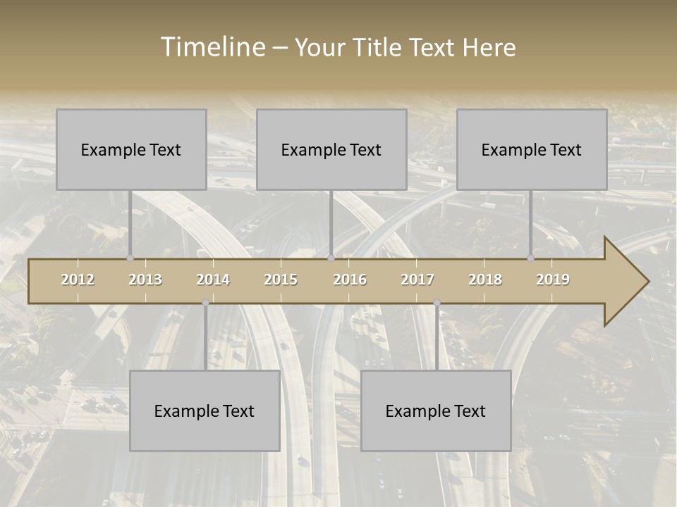 Above Busy Parkway PowerPoint Template