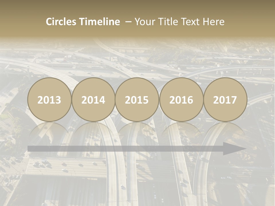 Above Busy Parkway PowerPoint Template