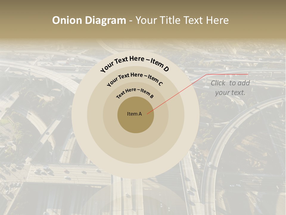 Above Busy Parkway PowerPoint Template