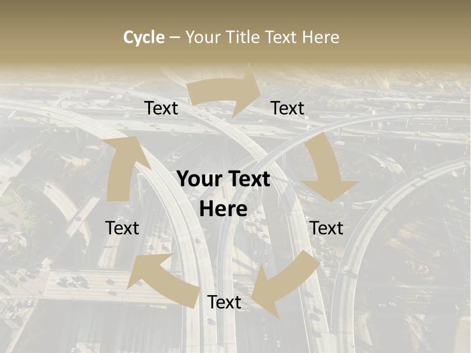 Above Busy Parkway PowerPoint Template