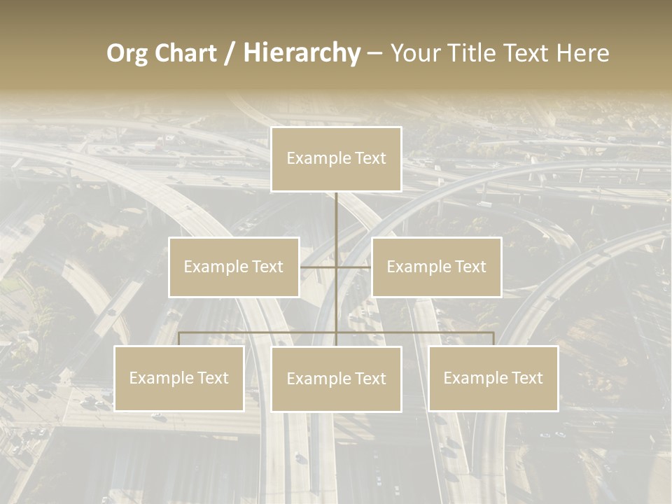 Above Busy Parkway PowerPoint Template