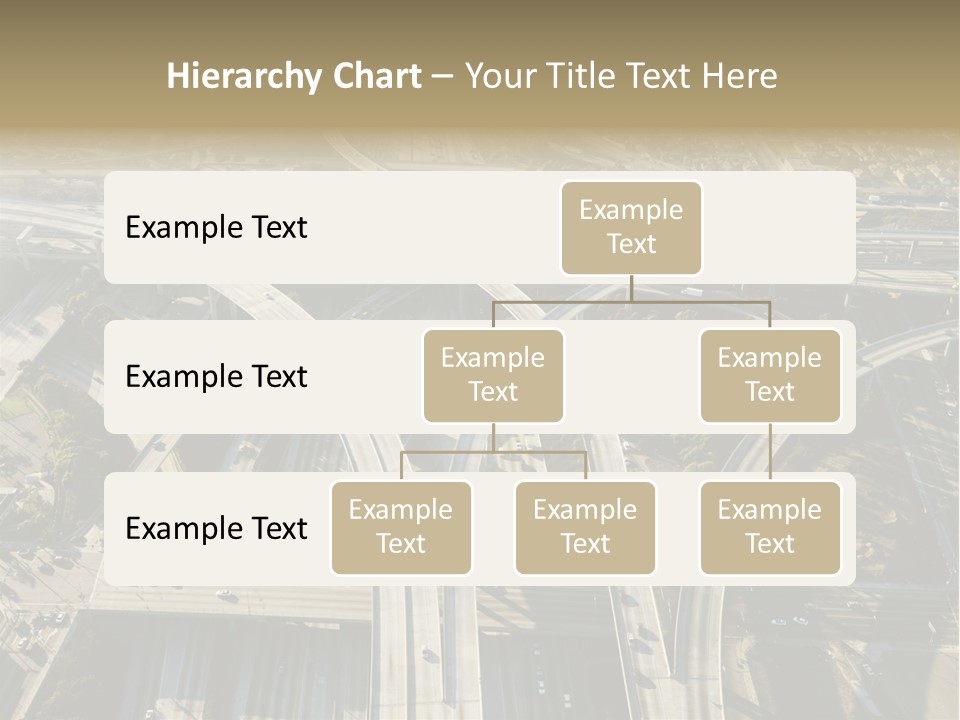 Above Busy Parkway PowerPoint Template