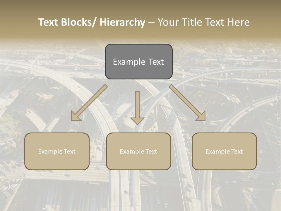 Above Busy Parkway PowerPoint Template
