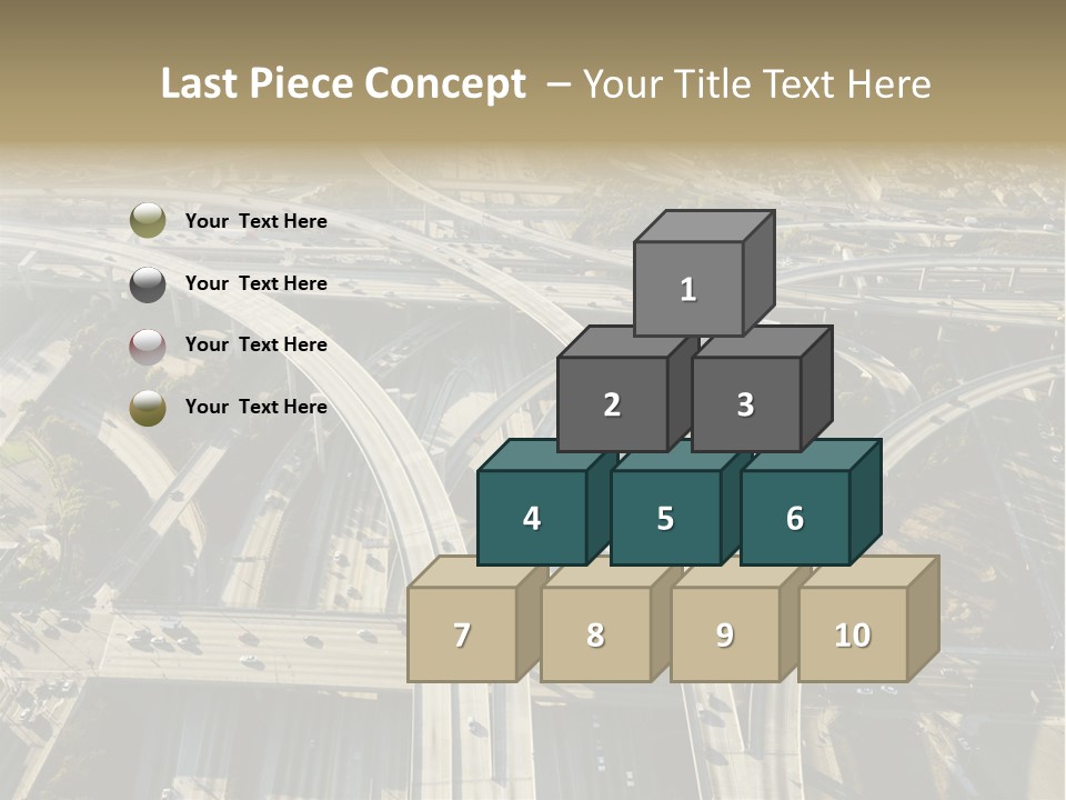Above Busy Parkway PowerPoint Template