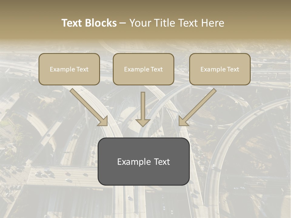 Above Busy Parkway PowerPoint Template