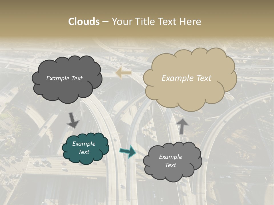 Above Busy Parkway PowerPoint Template