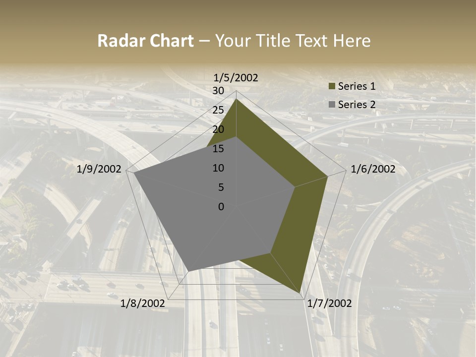 Above Busy Parkway PowerPoint Template