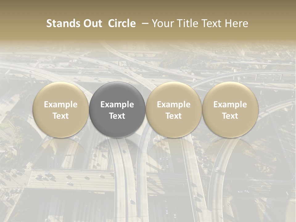 Above Busy Parkway PowerPoint Template