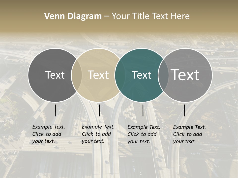 Above Busy Parkway PowerPoint Template