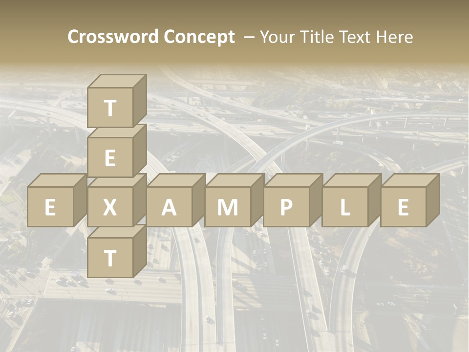 Above Busy Parkway PowerPoint Template