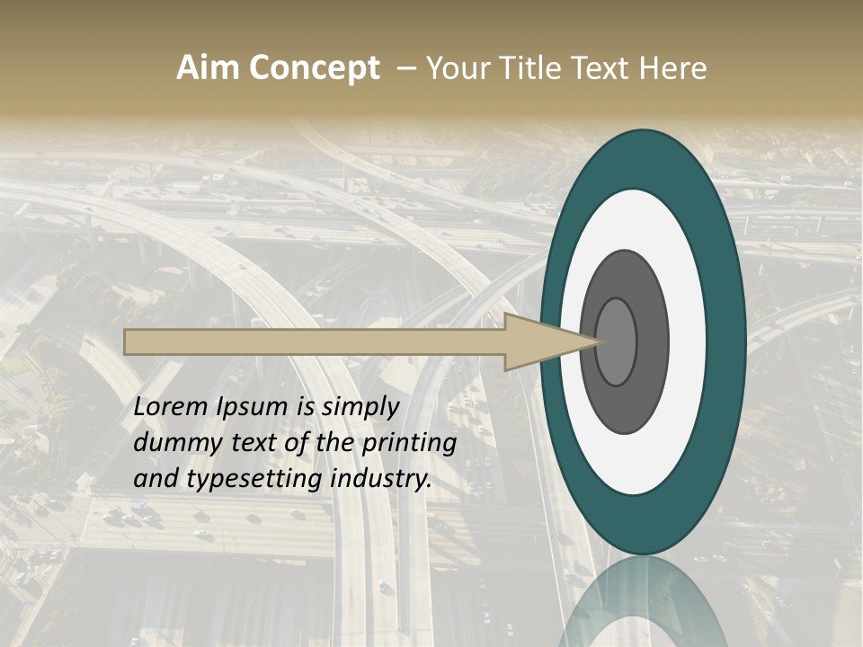 Above Busy Parkway PowerPoint Template