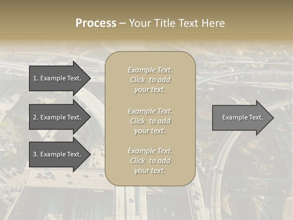 Above Busy Parkway PowerPoint Template