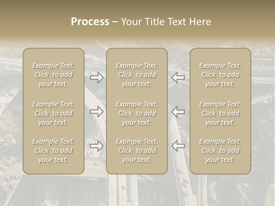 Above Busy Parkway PowerPoint Template