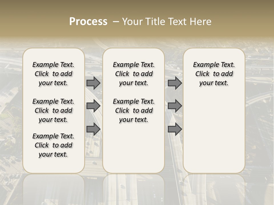 Above Busy Parkway PowerPoint Template