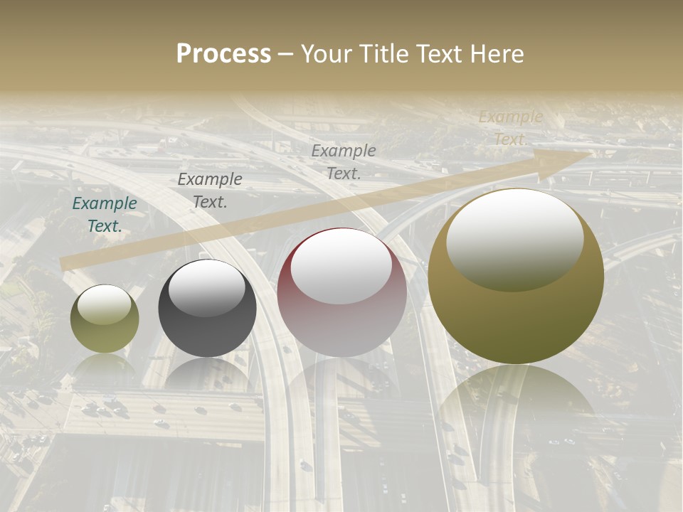 Above Busy Parkway PowerPoint Template