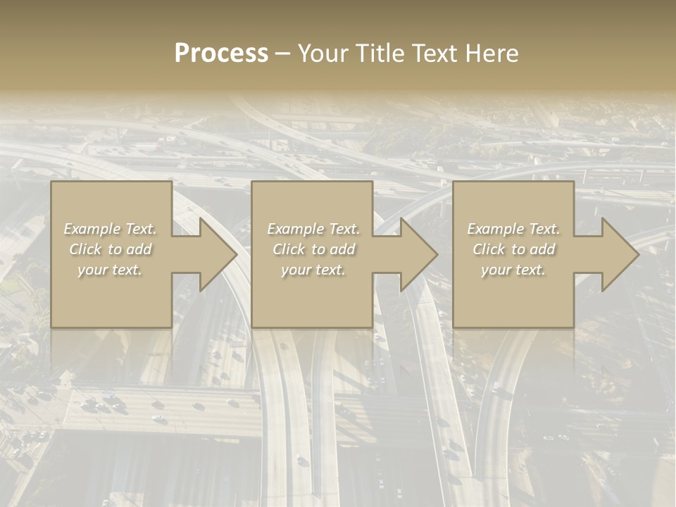 Above Busy Parkway PowerPoint Template