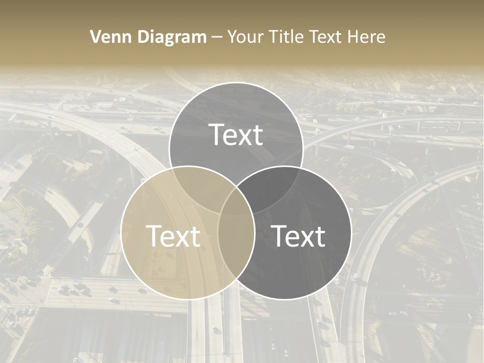 Above Busy Parkway PowerPoint Template