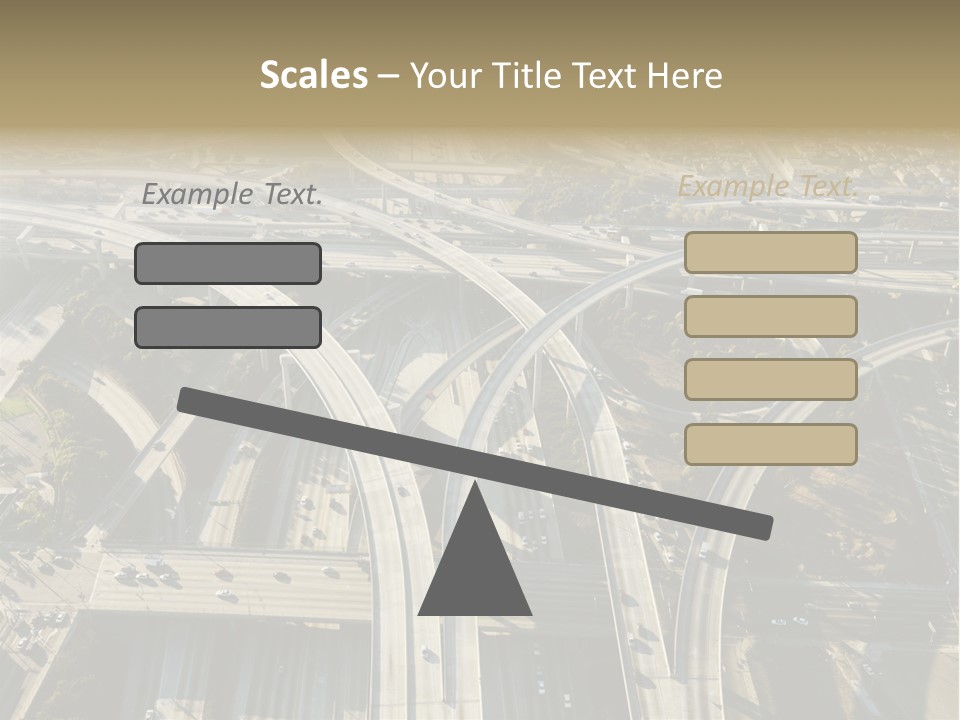 Above Busy Parkway PowerPoint Template
