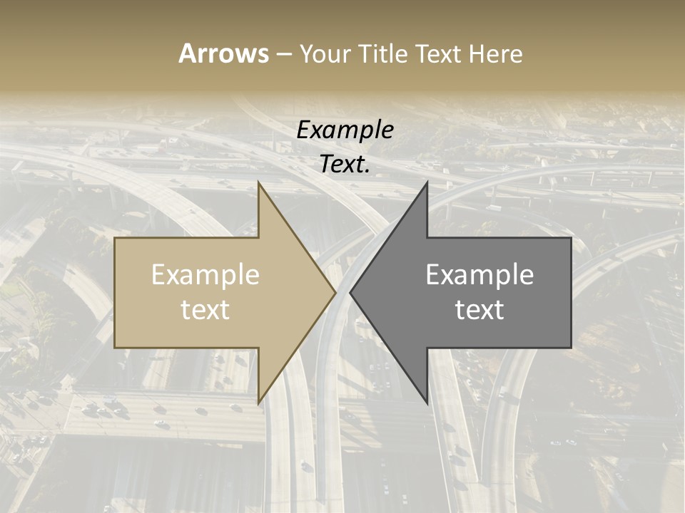 Above Busy Parkway PowerPoint Template