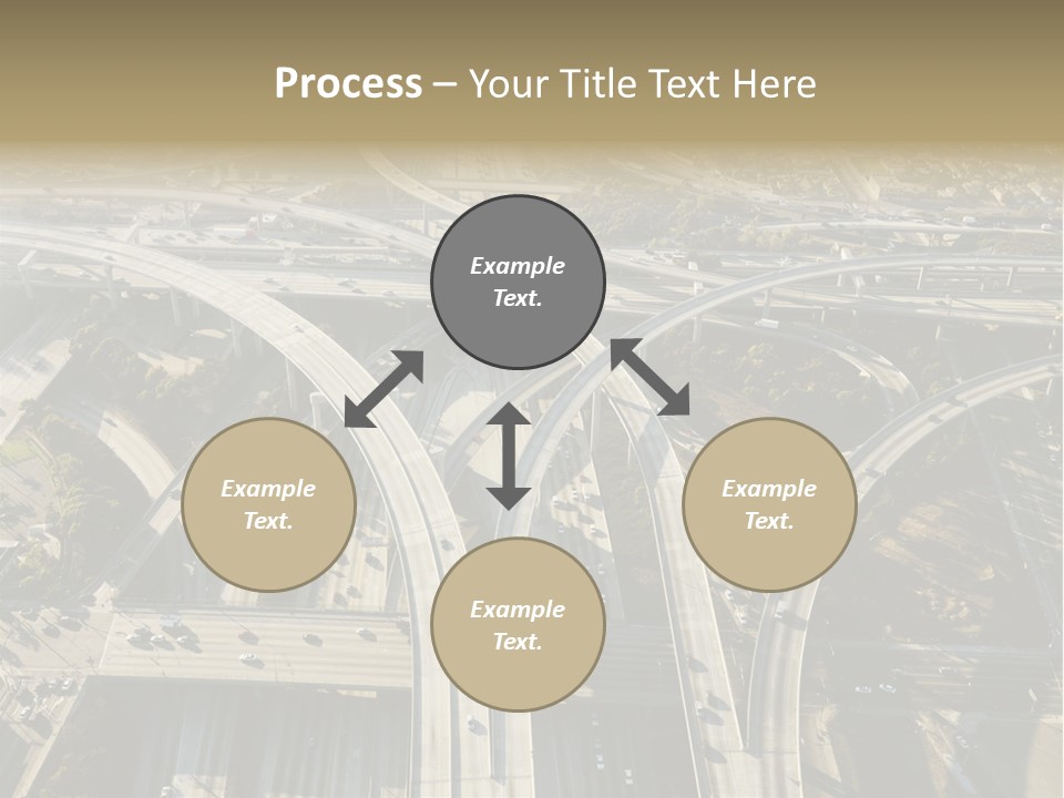 Above Busy Parkway PowerPoint Template