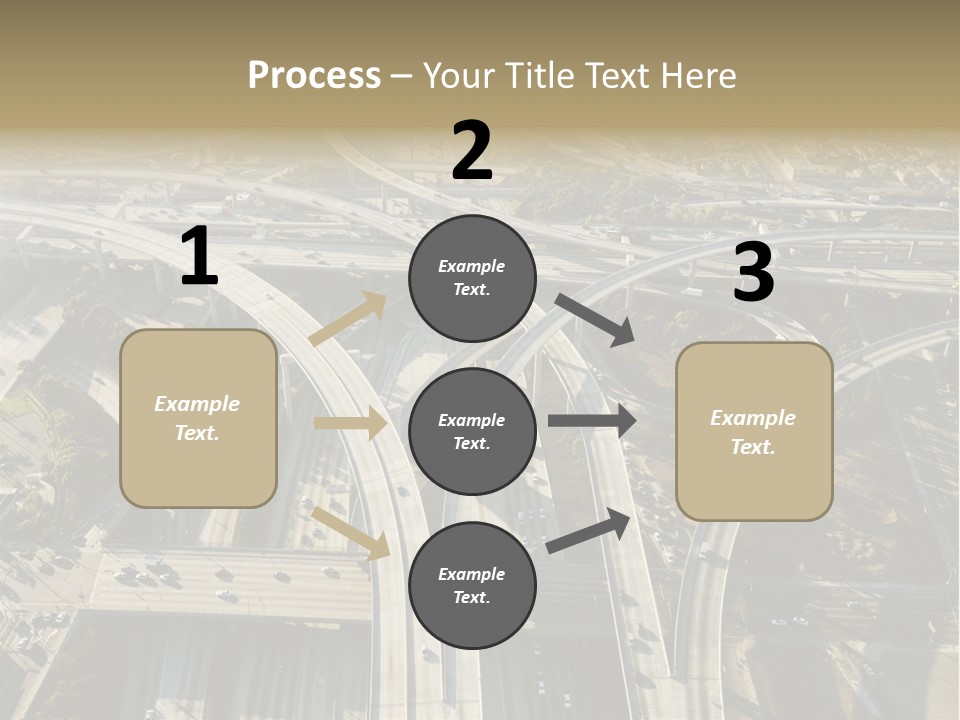 Above Busy Parkway PowerPoint Template