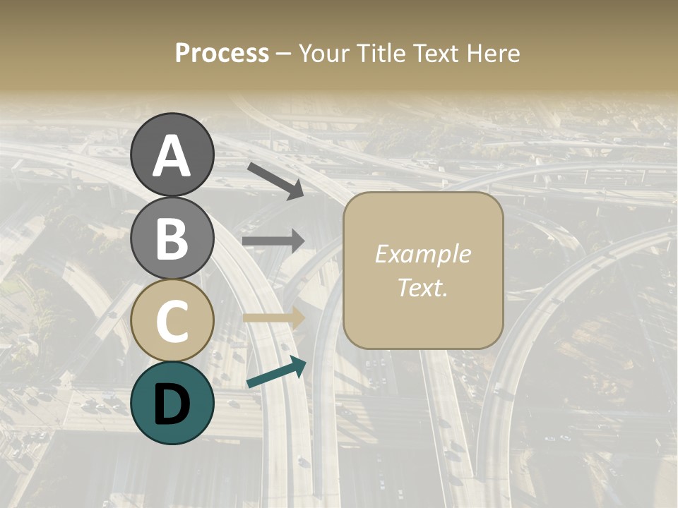 Above Busy Parkway PowerPoint Template