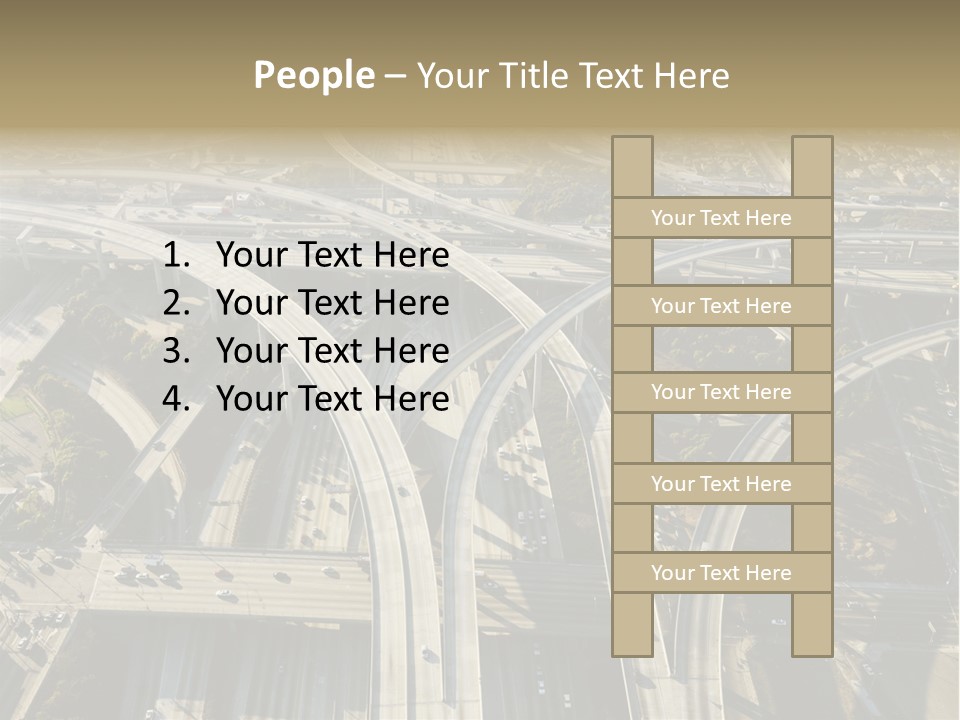 Above Busy Parkway PowerPoint Template