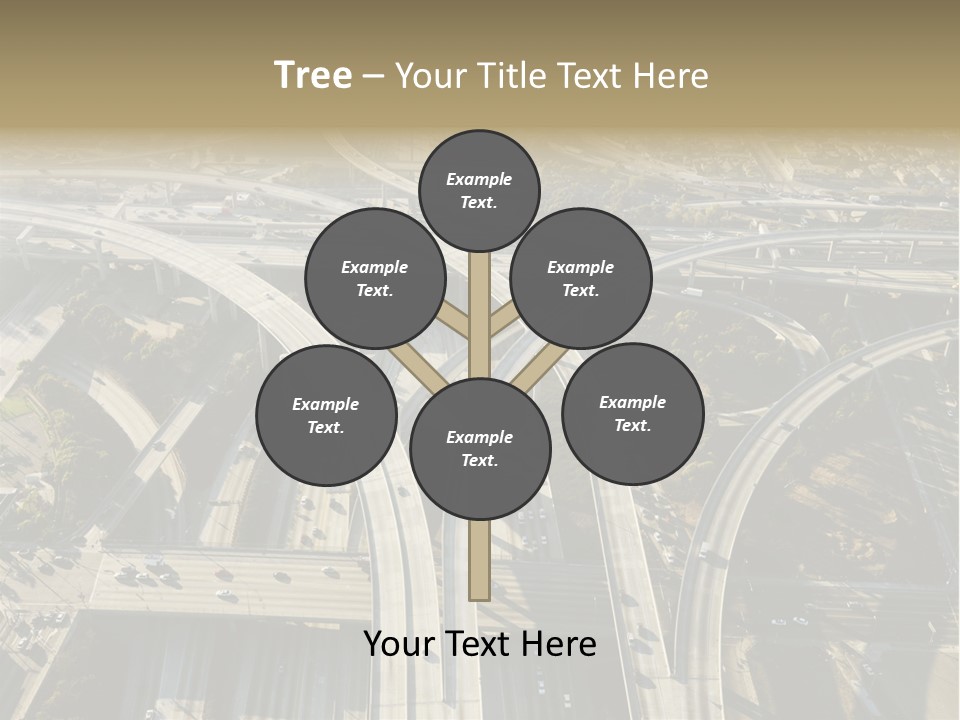 Above Busy Parkway PowerPoint Template