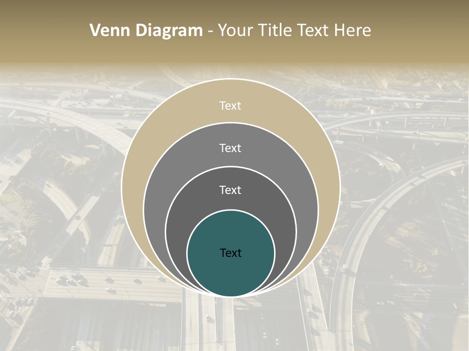 Above Busy Parkway PowerPoint Template