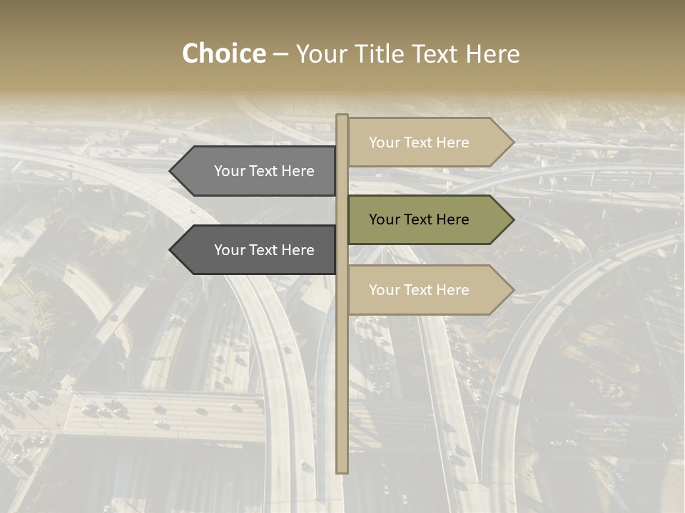 Above Busy Parkway PowerPoint Template