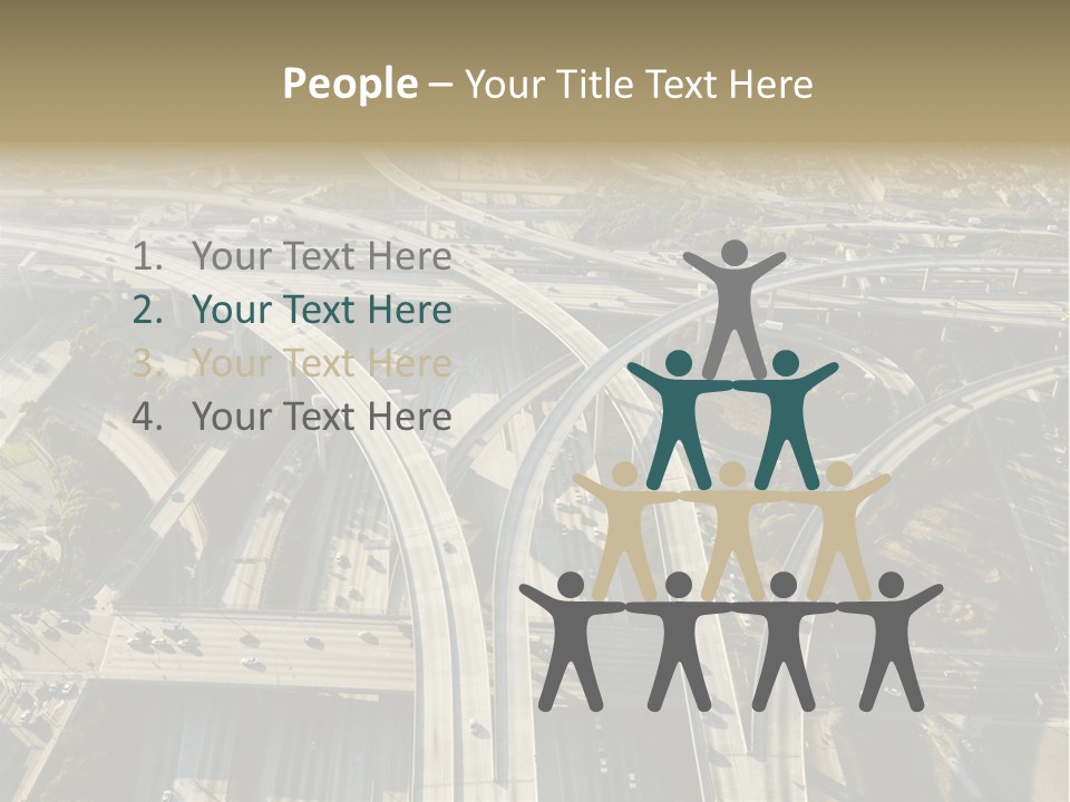 Above Busy Parkway PowerPoint Template