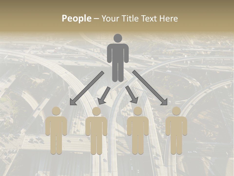 Above Busy Parkway PowerPoint Template