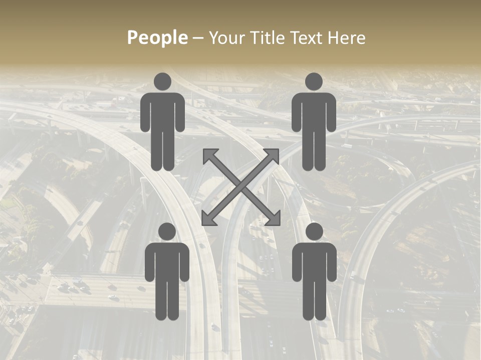 Above Busy Parkway PowerPoint Template