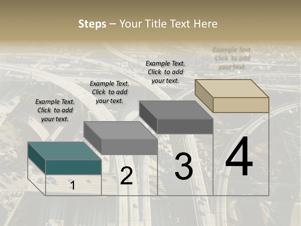 Above Busy Parkway PowerPoint Template