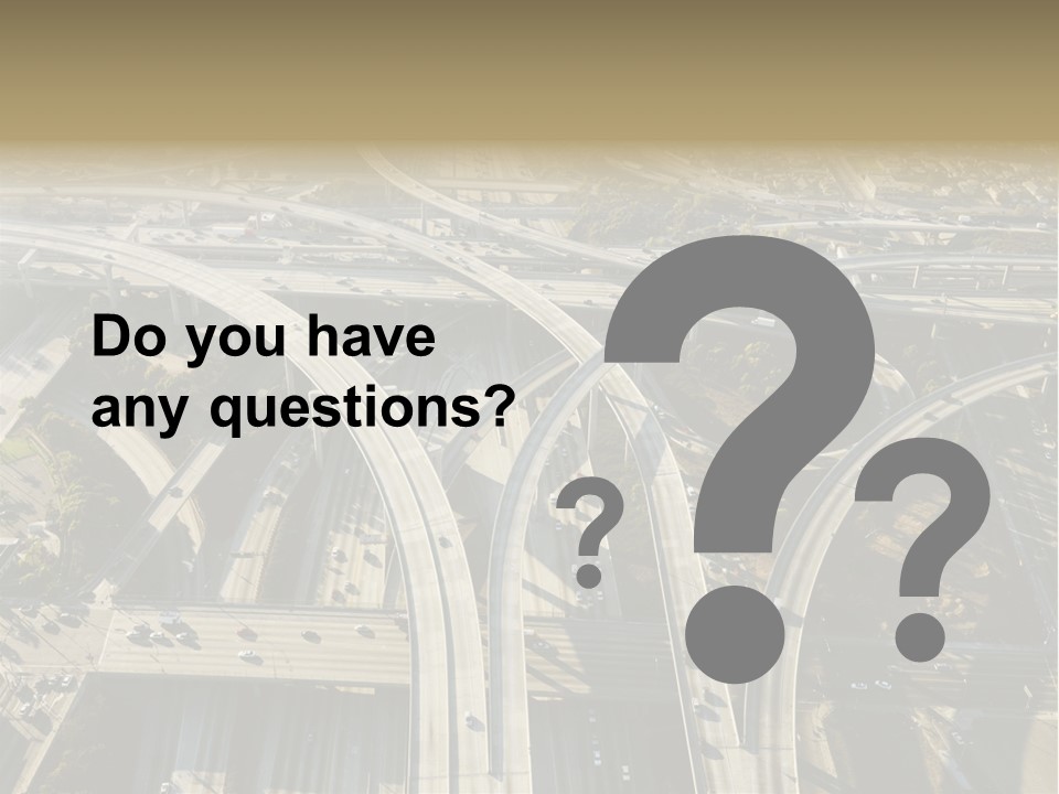 Above Busy Parkway PowerPoint Template