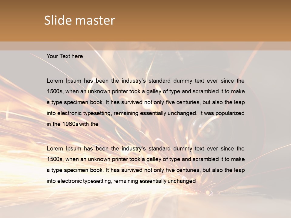 Blade Wheel Die PowerPoint Template