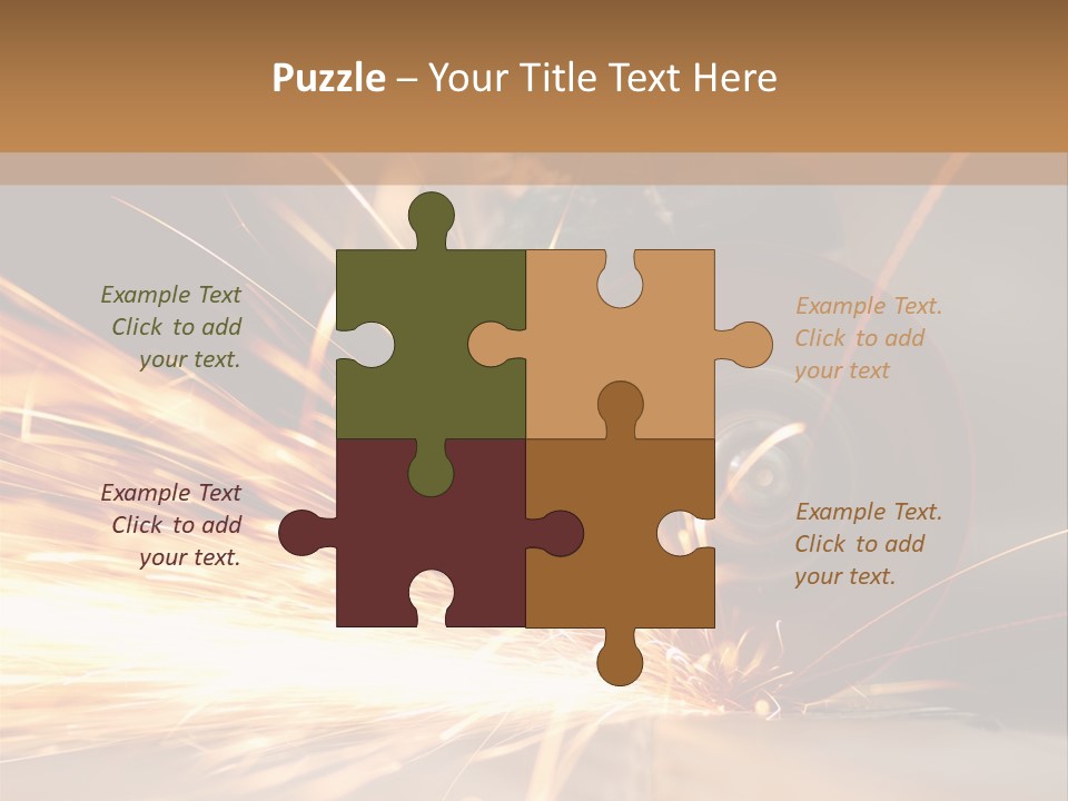 Blade Wheel Die PowerPoint Template
