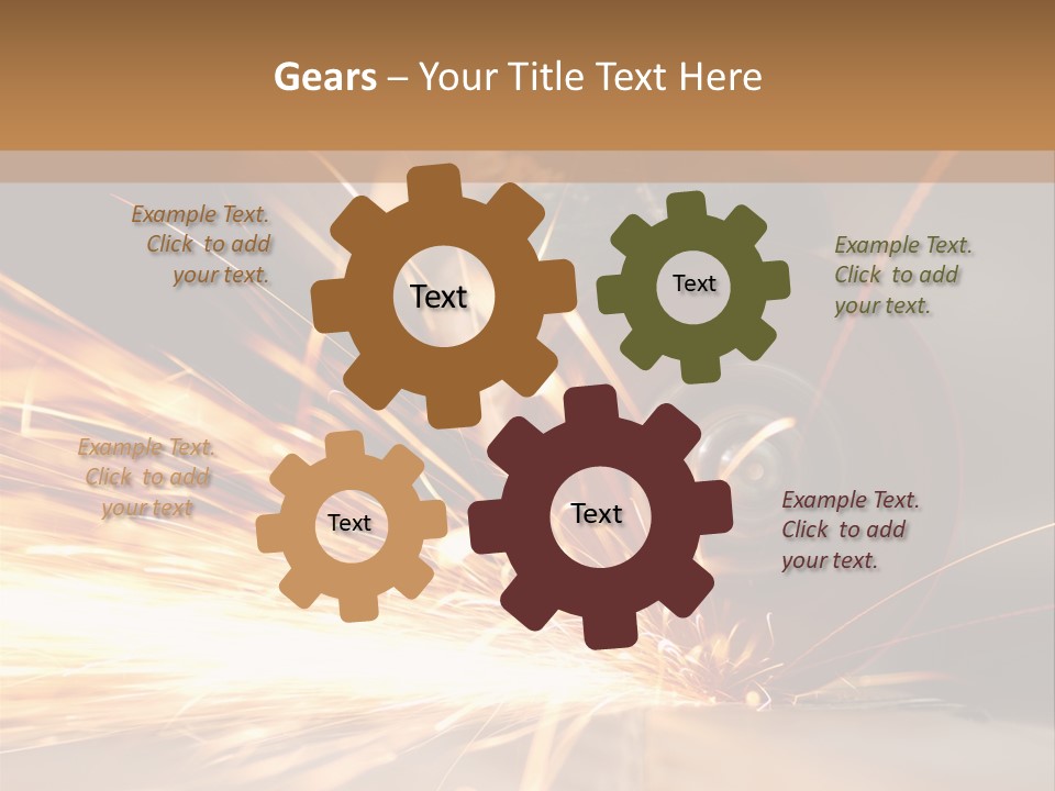 Blade Wheel Die PowerPoint Template